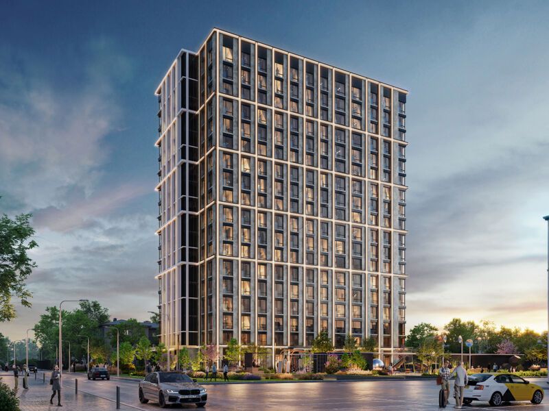 18-этажный дом бизнес-класса с современным архитектурным обликом