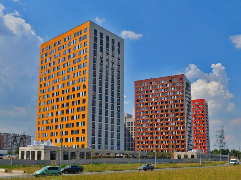 ЖК «Мой адрес на Вертолетчиков» возводится в районе Некрасовка в 7 километрах от МКАД.