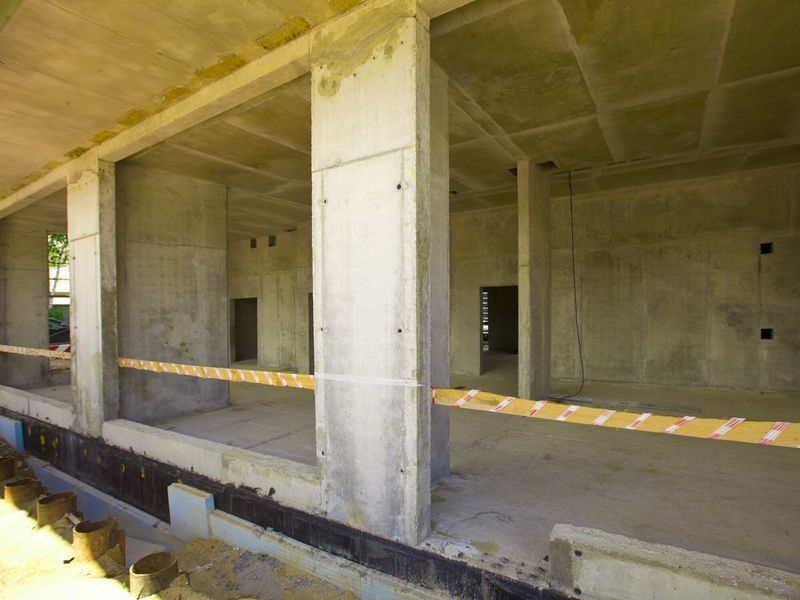 Каркас здания уже построен. Фото от 11.06.2017 г.