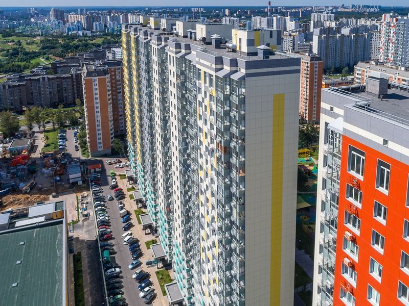 ЖК LIFE-Митинская ECOPARK Корпус 2. Аэрофотосъемка от 16.08.2017 г.