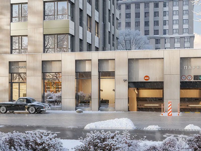 Вид комплекса зимой