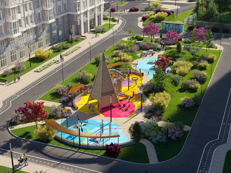 Детские площадки.