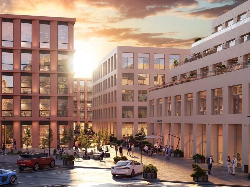 Ансамбль из четырех зданий вписан в природное окружение