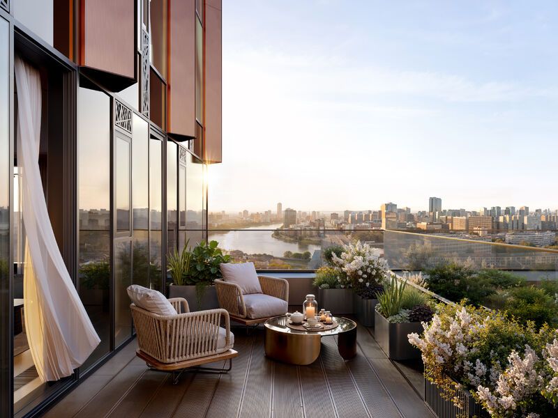 Вид с террасы.