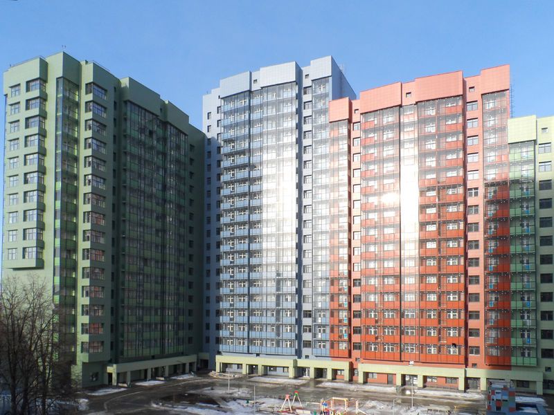 ЖК «На Циолковского», Корпус 7б на стадии заселения. Апрель, 2019.