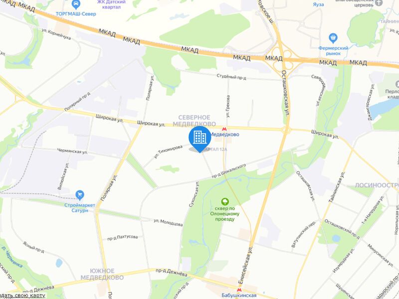 ЖК «На Заревом» на карте