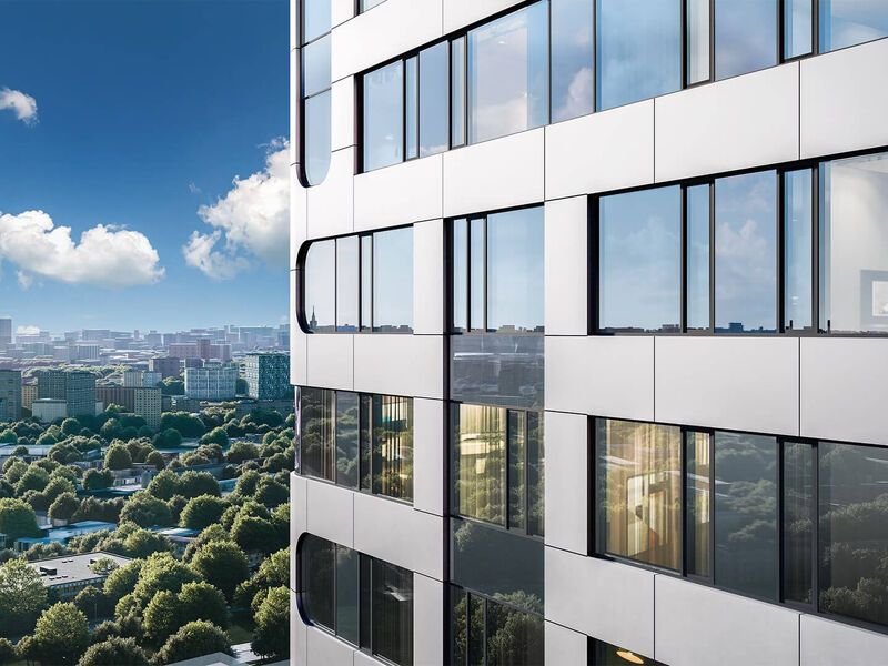 Панорамные виды на Москва-Сити и центр города.