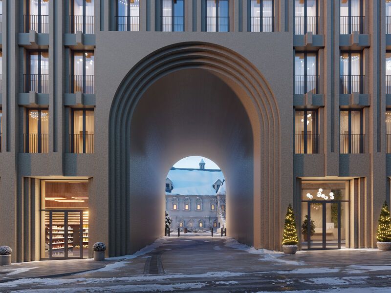 Возводится в двух минутах ходьбы от метро «Кузнецкий мост», вблизи Красной площади, Петровского и Рождественского бульваров