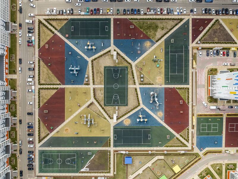 Благоустроенный двор. Аэрофотосъемка от 18.04.2023 г.