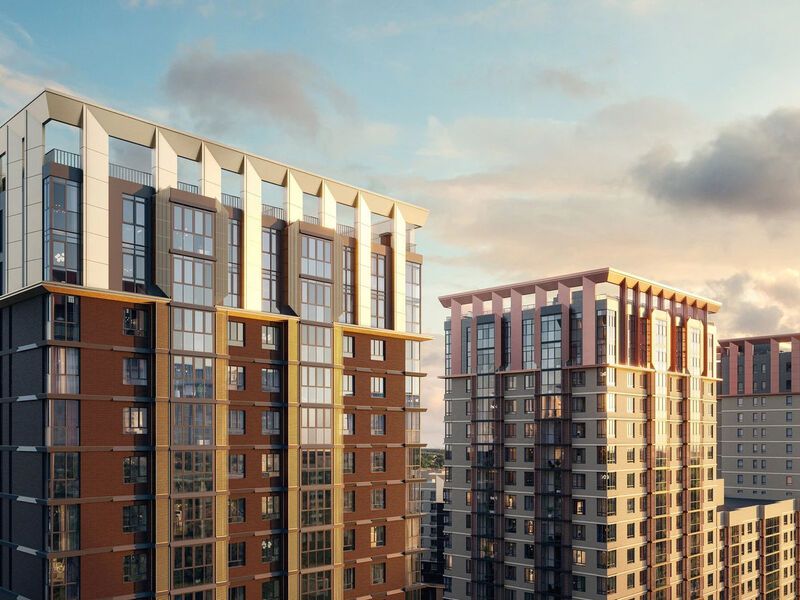 Строгая архитектура в стиле сталинского ампира