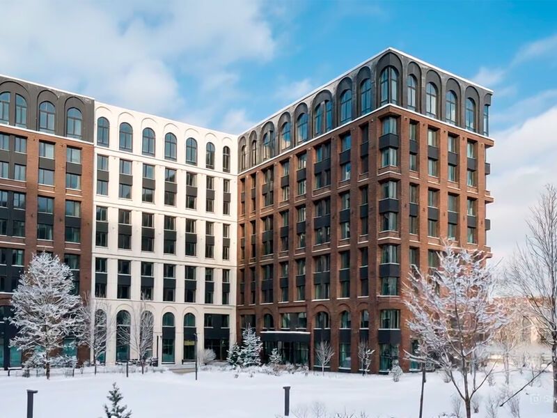ЖК Skolkovo One (Сколково Уан) в зимнее время года