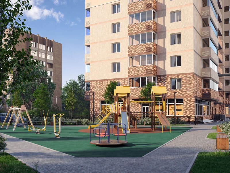 Проект благоустройства прилегающей территории - игровая площадка.