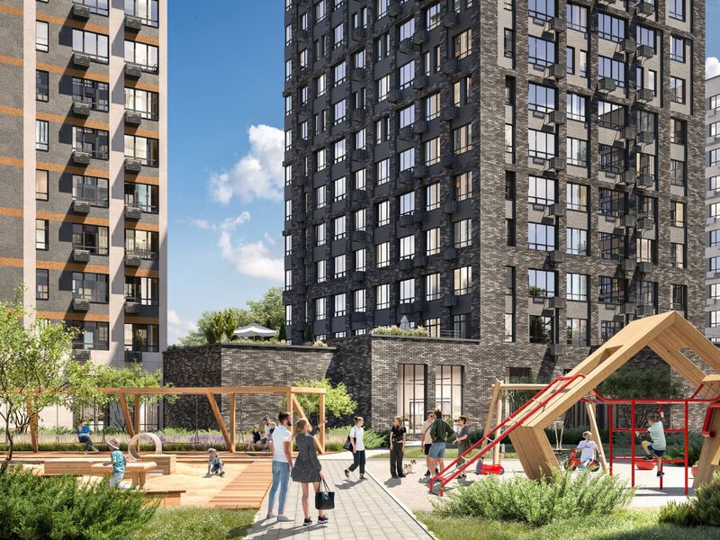 Строительство ведется по монолитно-кирпичной технологии, высота корпусов в новостройке составит 7-16 этажей.