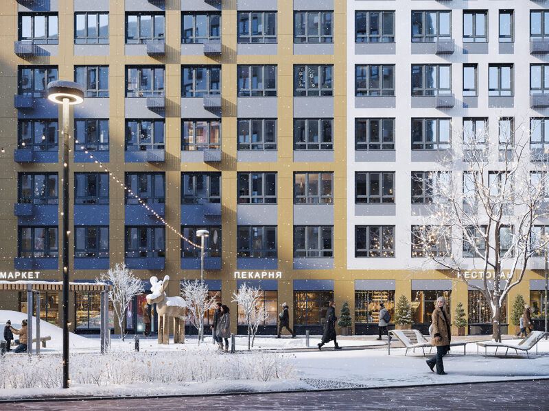 Комплекс в зимнее время года.