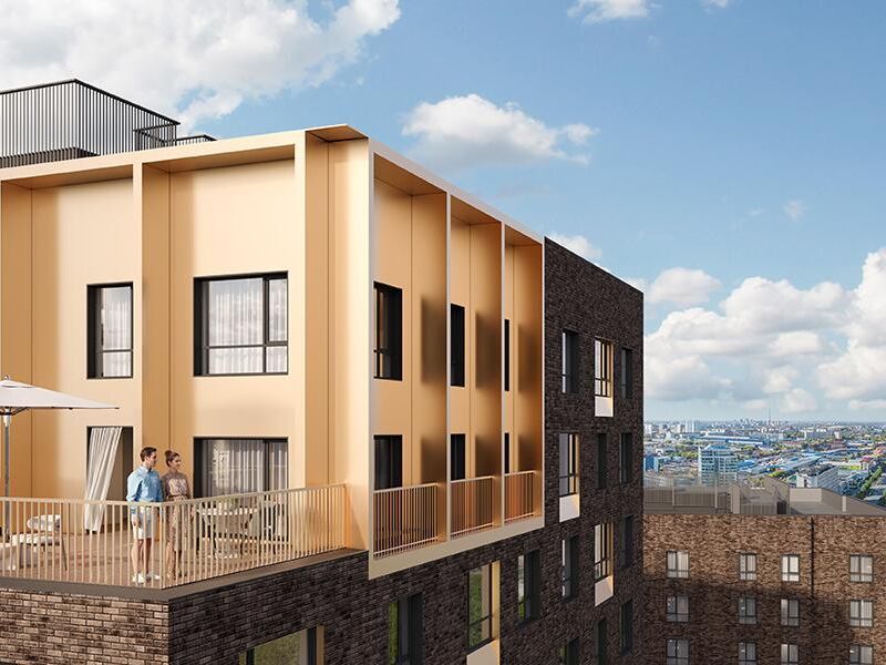 В квартале будет возведено 5 корпусов высотой до 26 этажей