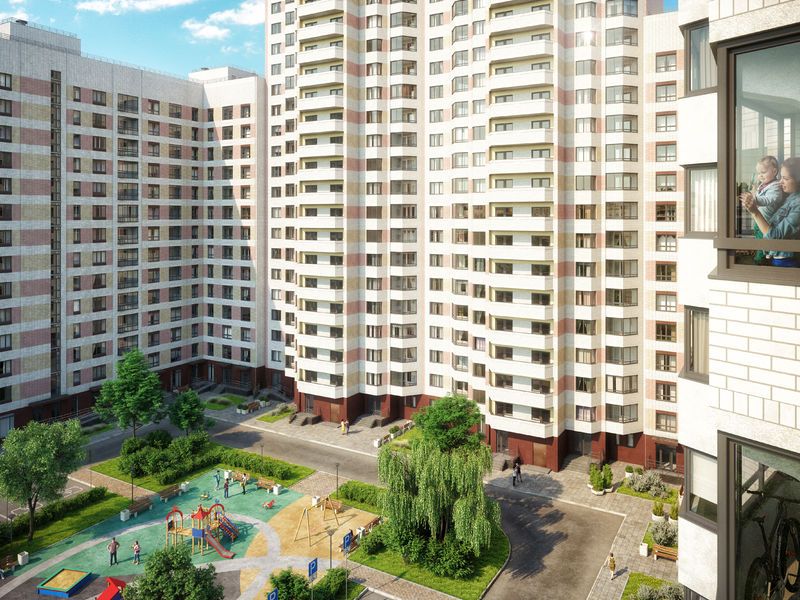 Корпуса жилого комплекса.