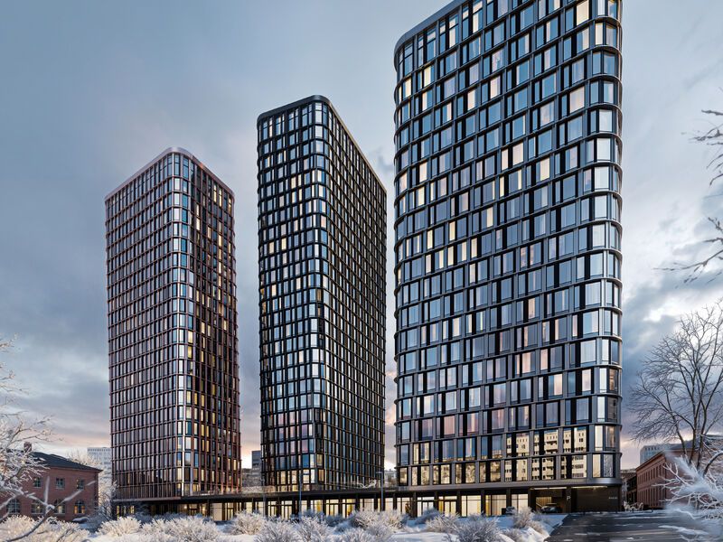 Располагается в Басманном районе, в непосредственной близости от станции метро «Бауманская»