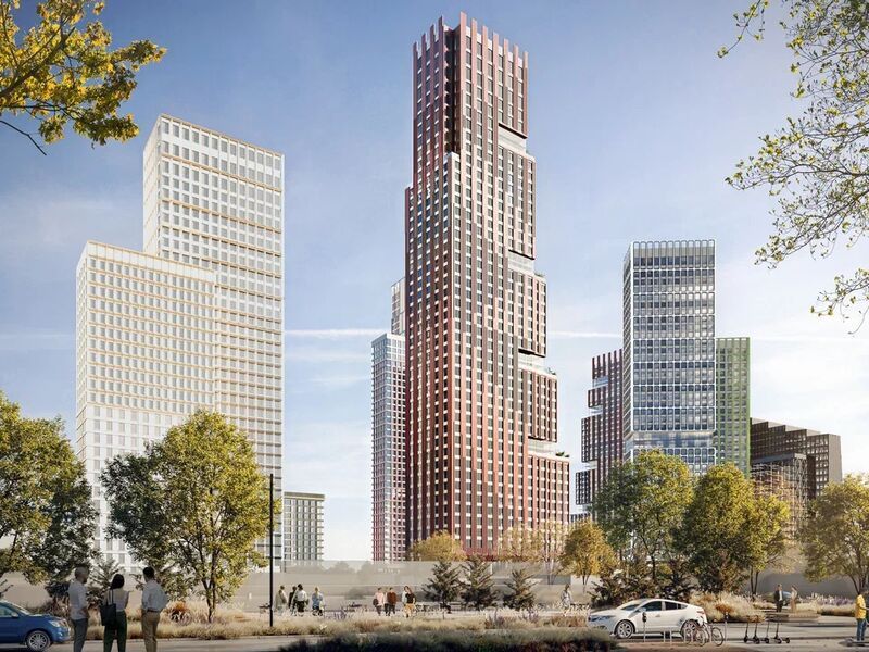 Состоит из 9-ти монолитно-кирпичных корпусов