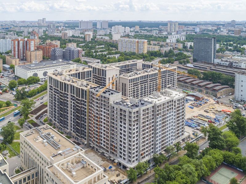Общий вид территории застройки. Аэрофотосъёмка от 24.05.18 г.