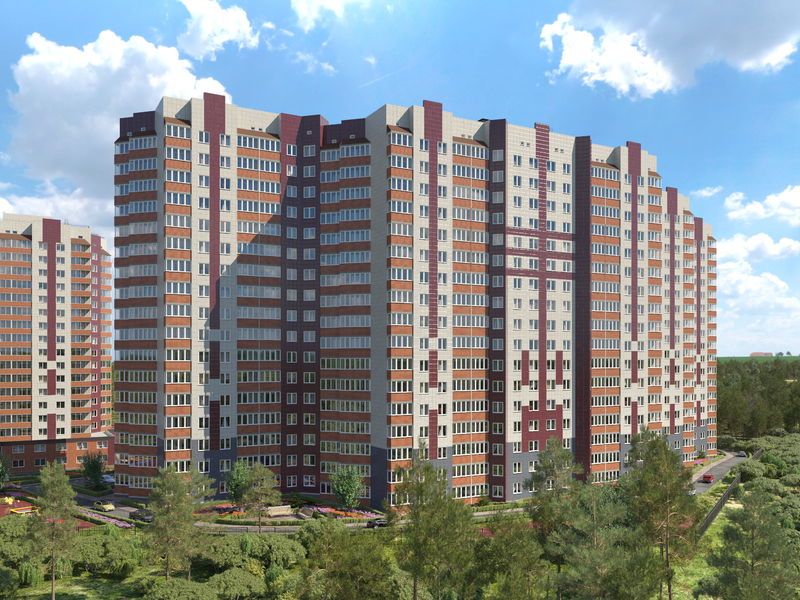 Будут построены 2 17-этажных монолитно-кирпичных дома.