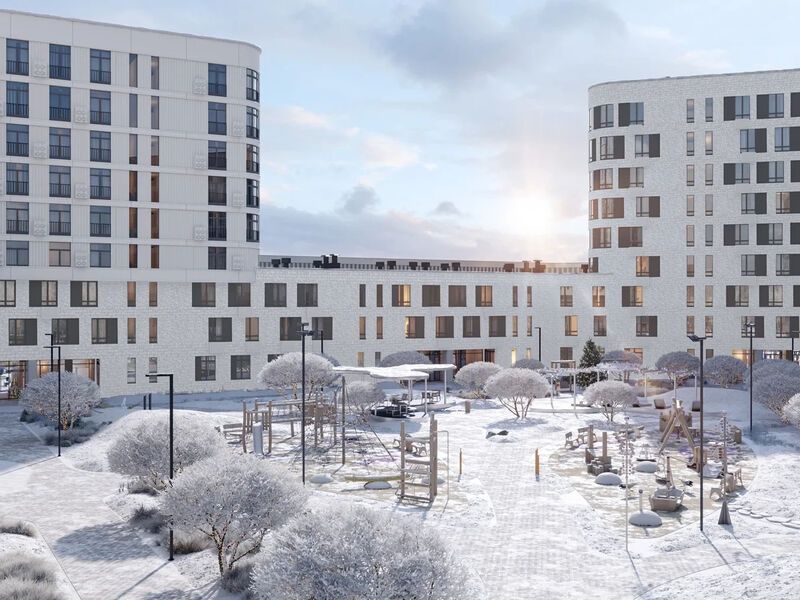 Благоустроенный двор