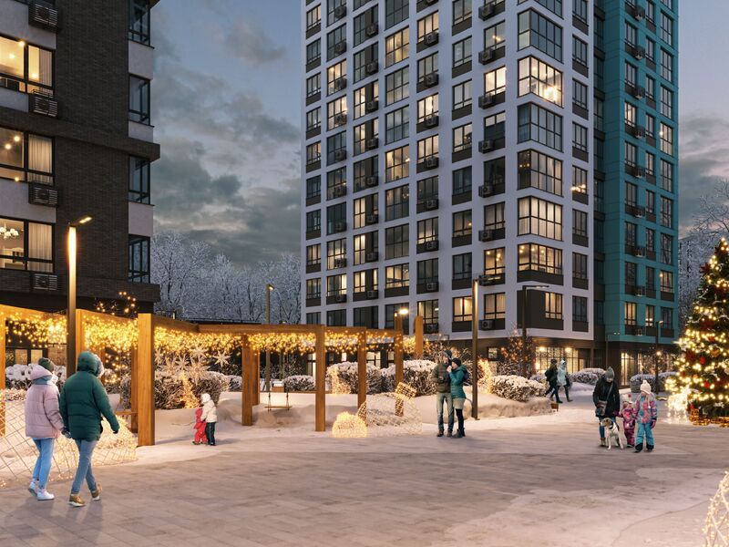 Благоустроенная территория.