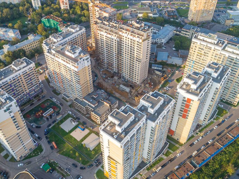 Общий вид на корпуса. Аэрофотосъемка от 11.09.2017