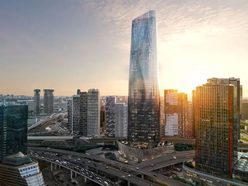Офисный небоскреб в деловом квартале Москва-Сити