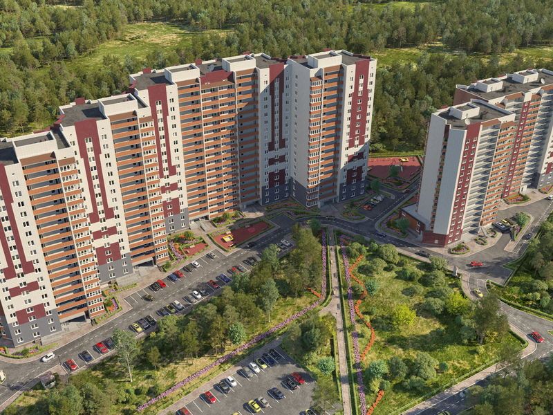 Вид на комплекс сверху.