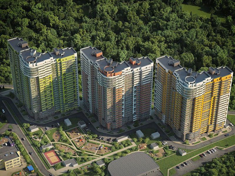 Вид на комплекс сверху.