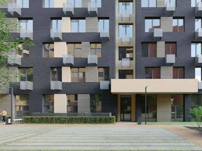 Фасады облицованы кирпичом натуральных оттенков