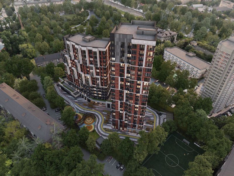 В составе комплекса две жилые секции.