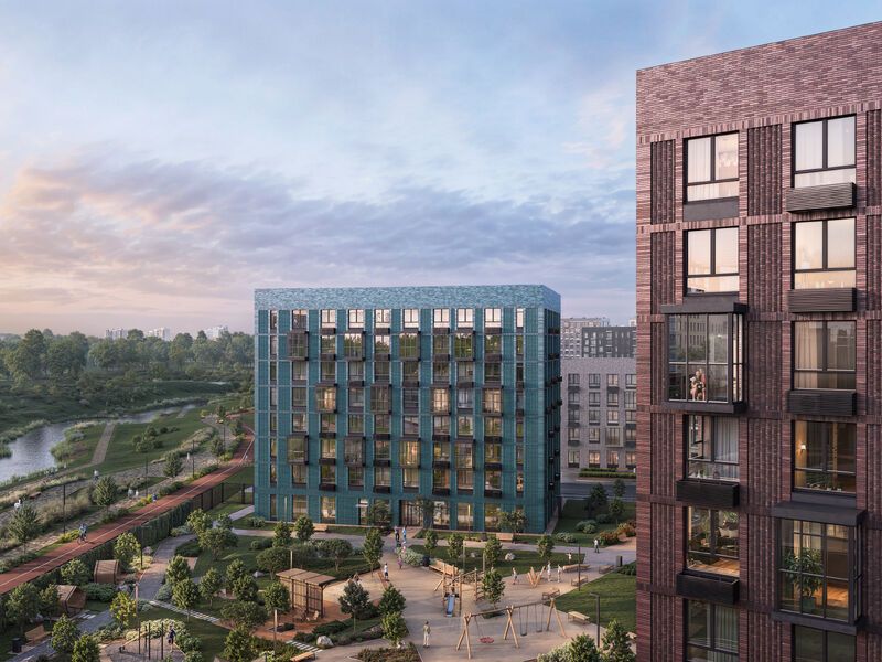 Жилой квартал комфорт-класса строится у реки Незнайки, недалеко от Зайцевского шоссе.