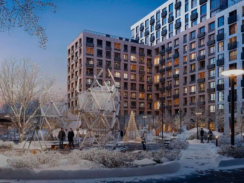 Благоустроенный двор.