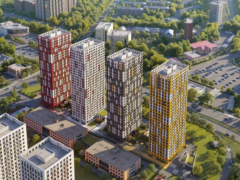 Проект состоит из 9 разновысотных монолитно-кирпичных новостроек комфорт-класса.