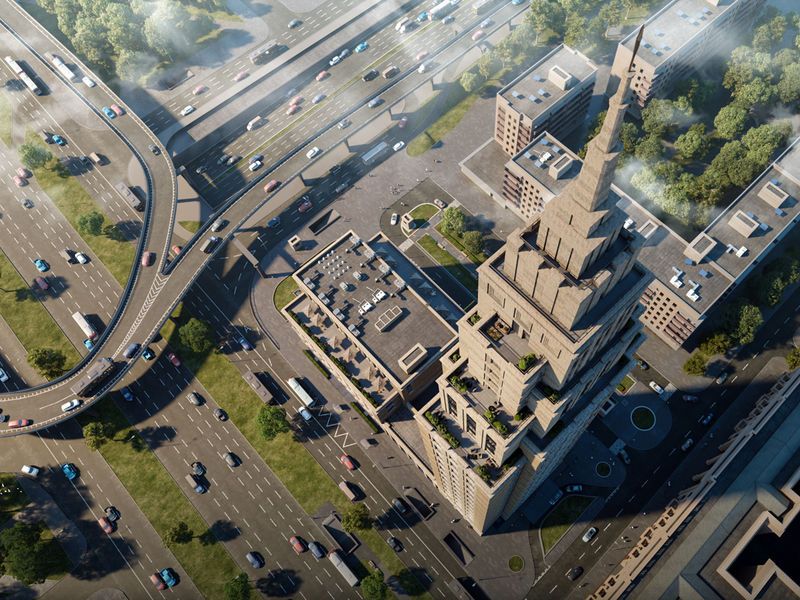 Alcon Tower имеет хорошую транспортную доступность, рядом расположены: МКАД, Садовое кольцо, Третье транспортное кольцо и Ленинградский проспект.