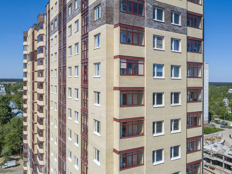 ЖК «Купавна 2018». Фасад. Аэрофотосъемка. Фото от 14.05.2018 г.