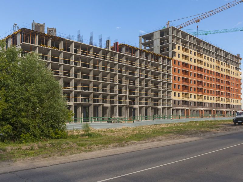 ЖК на ул. Кирова, д. 17 (Домодедово). Ход строительства. Фото от 19.07.2018 г.