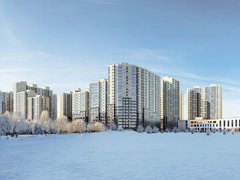 Вид комплекса зимой