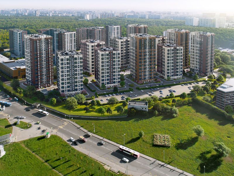 Комплекс расположен на границе двух парков - Битцевского и Бутовского