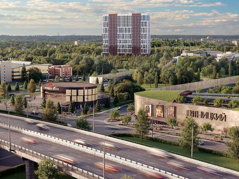 ЖК «Пятницкое 58» возведен на территории транспортно-пересадочного узла (ТПУ) «Пятницкое шоссе» в Северо-Западном округе столицы. Представляет собой монолитное здание высотой 27 этажей.