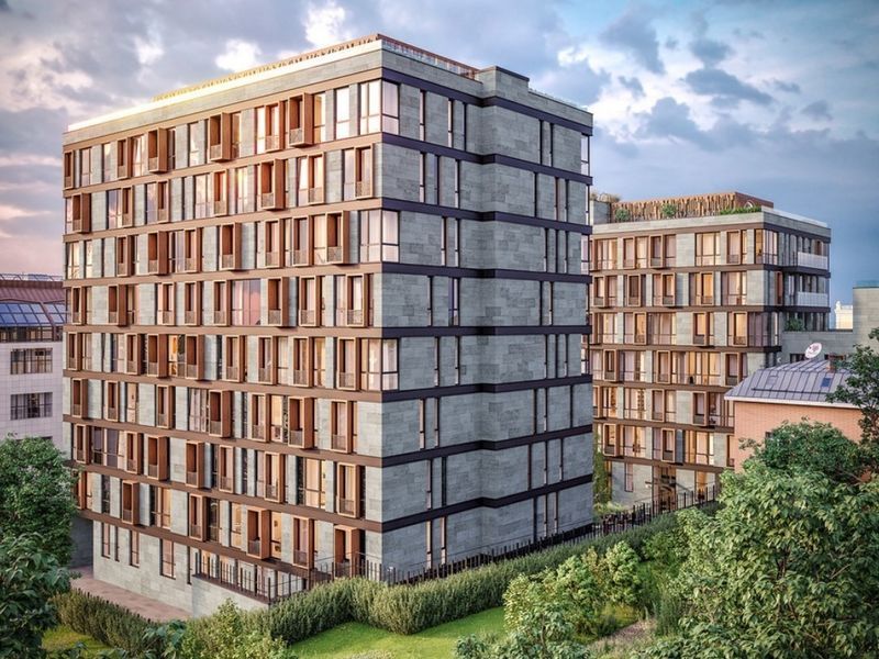 ЖК «NV/9 ARTKVARTAL (НВ/9 Артквартал)». Два корпуса с переменной этажностью.