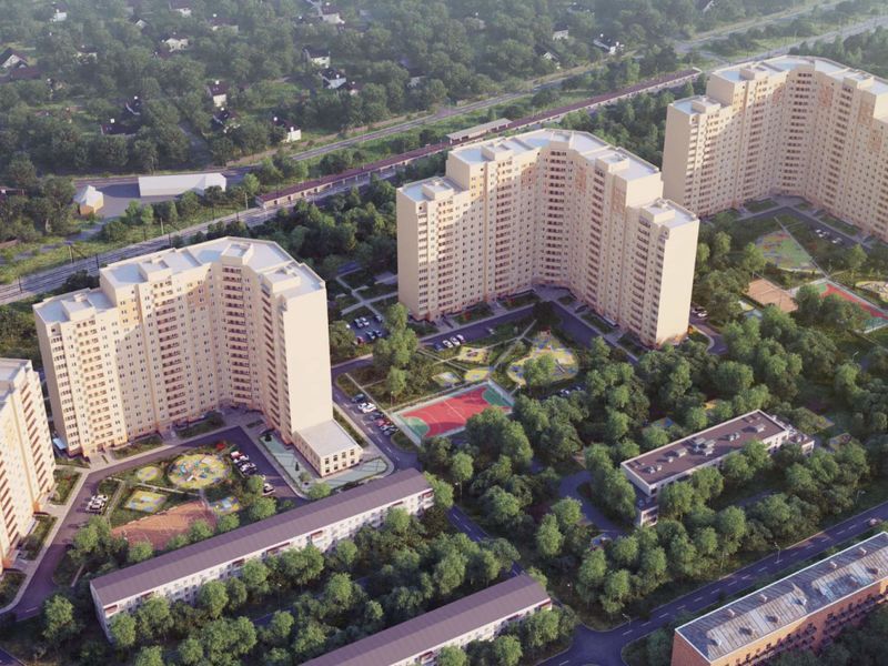 Вид сверху на комплекс.