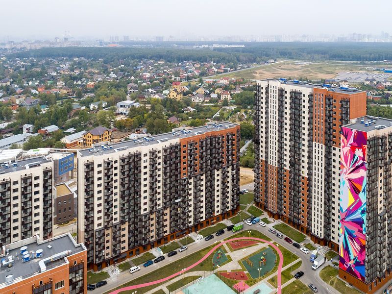 ЖК «Позитив». Аэрофотосъемка. Фото от 10.09.2018 г