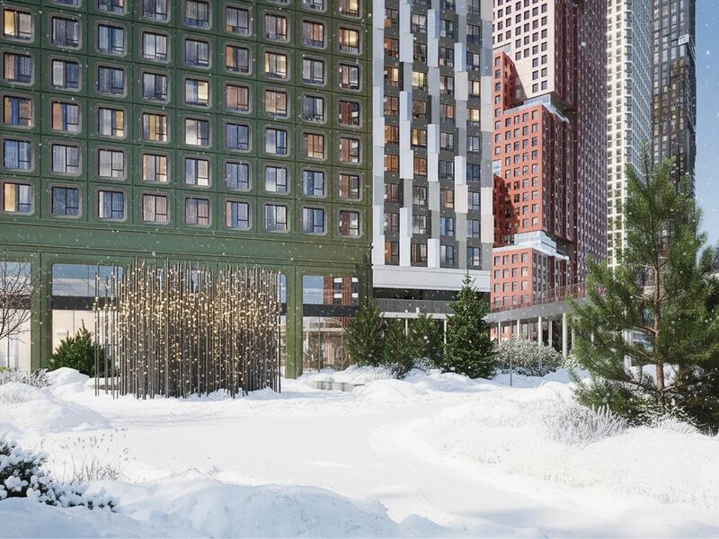 Возводится в локации «Сити-2», на 2-ой линии Москвы-реки