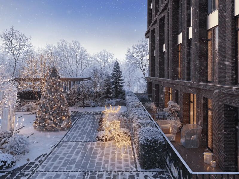 ЖК «Первый Нагатинский» в зимнее время года