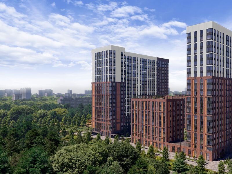 Комплексная застройка предполагает возведение двух 20-этажных корпусов с благоустроенным внутренним двором, собственной инфраструктурой и подземным паркингом.