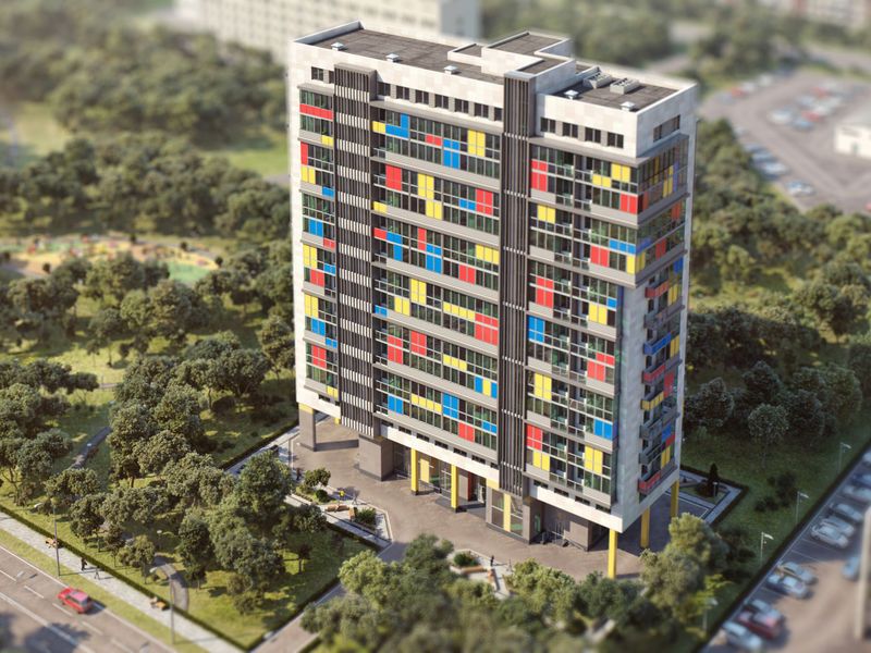 Вид сверху на комплекс.