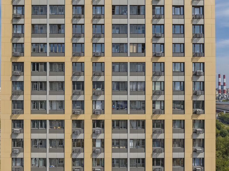 Фасад готового корпуса. Аэрофотосъемка от 30.08.2022 г.