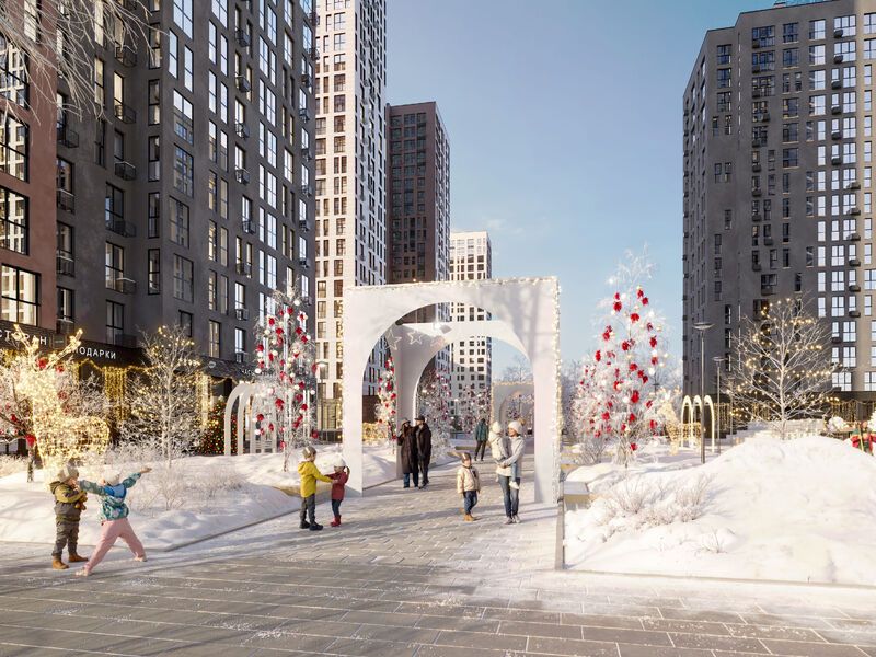 Комплекс в зимнее время года.